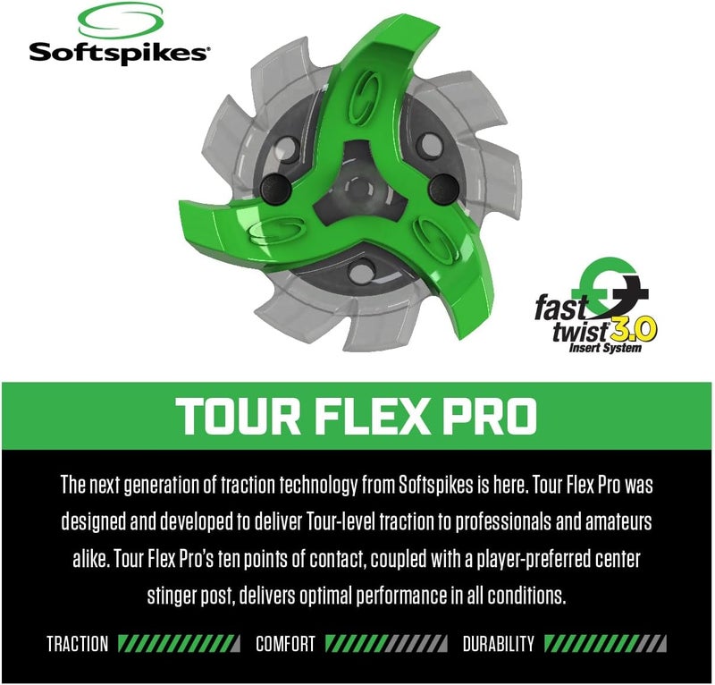 SOFTSPIKES Tour Flex Pro Golf Spikes Fast Twist 3.0-18 Replacement Spikes - Translucent White - Also Fits Tri-Lok, Slim-Lok, and Tour Lock Insert Systems - Image 5
